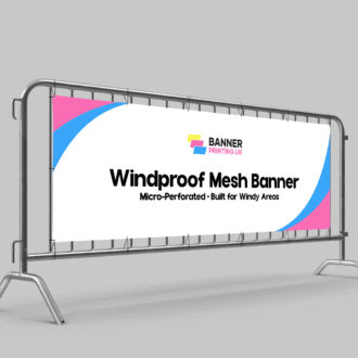 Windproof Mesh Banner – Micro-Perforated Material for High-Wind Areas