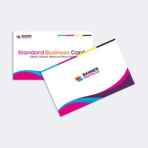 Standard Business Cards – Clean, Classic, Matte or Gloss Finish