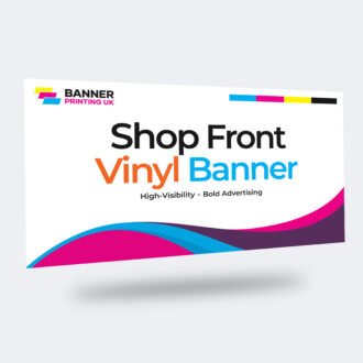 Shop Front Vinyl Banner – High-Visibility PVC for Storefront Advertising