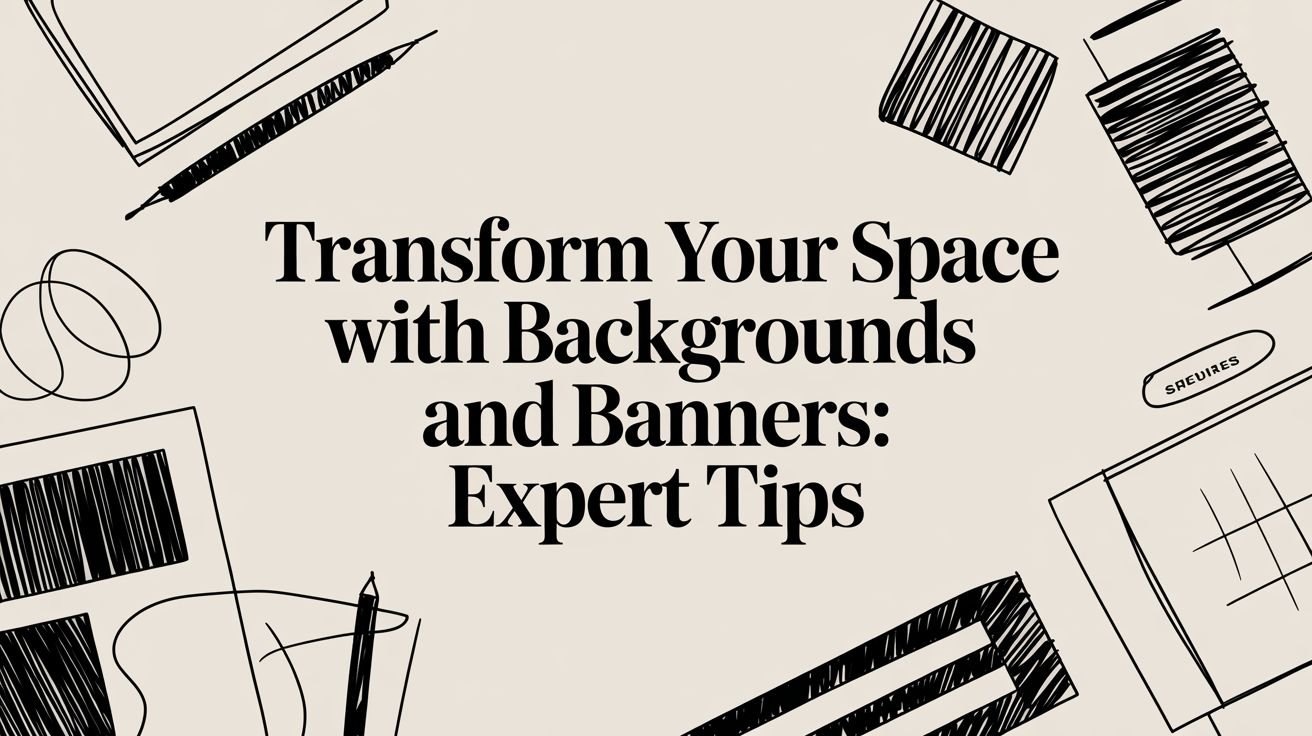Transform Your Space with backgrounds and banners: Expert Tips