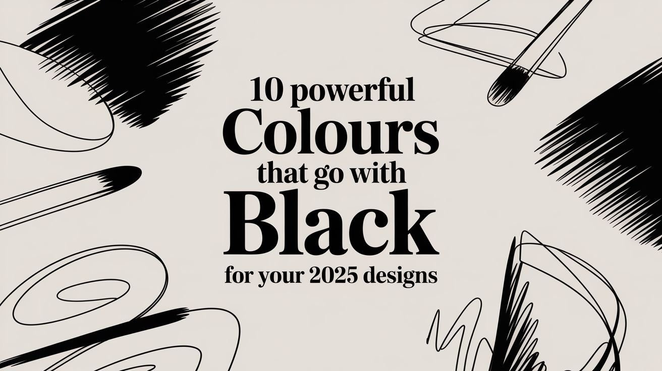 10 Powerful Colours That Go With Black For Your 2025 Designs