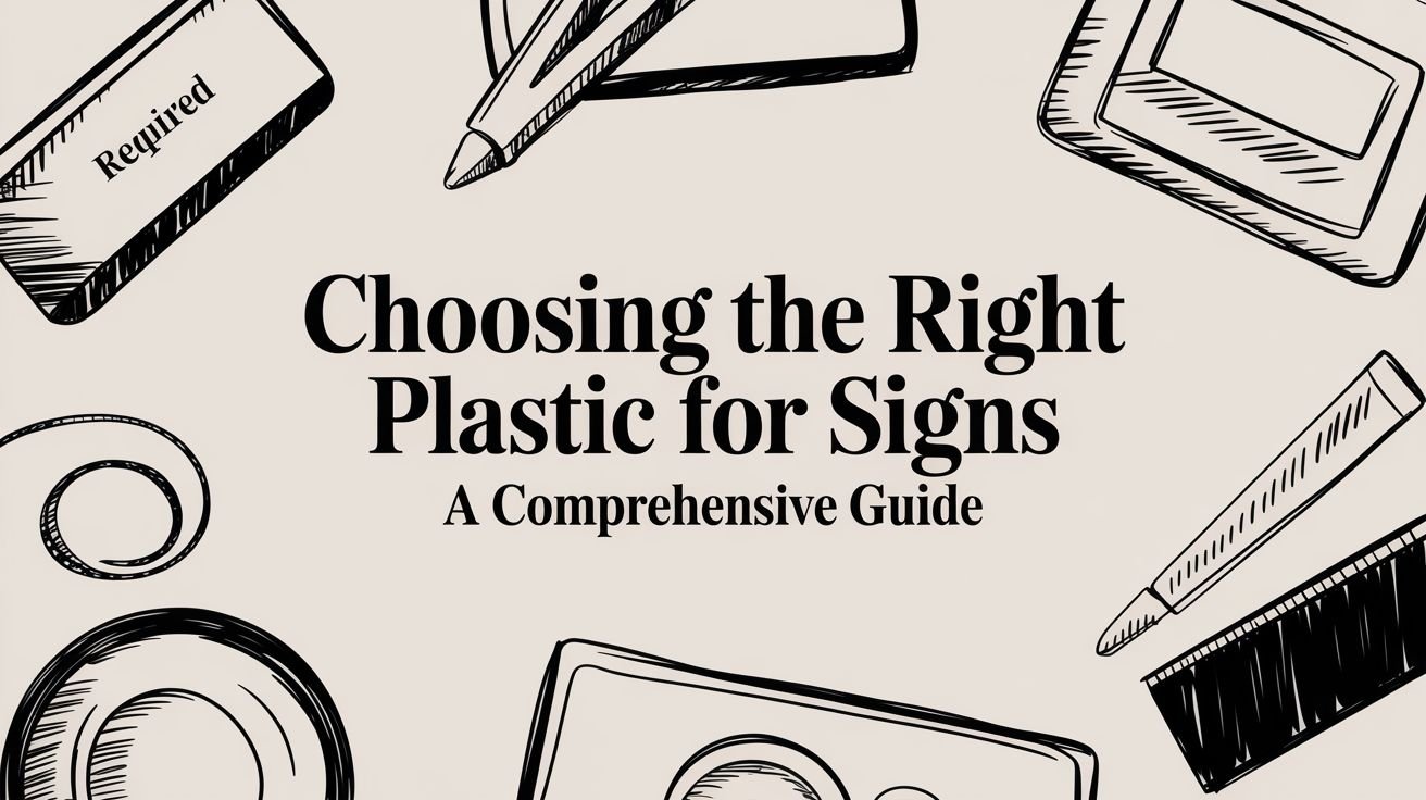 Choosing the Right Plastic for Signs a Comprehensive Guide