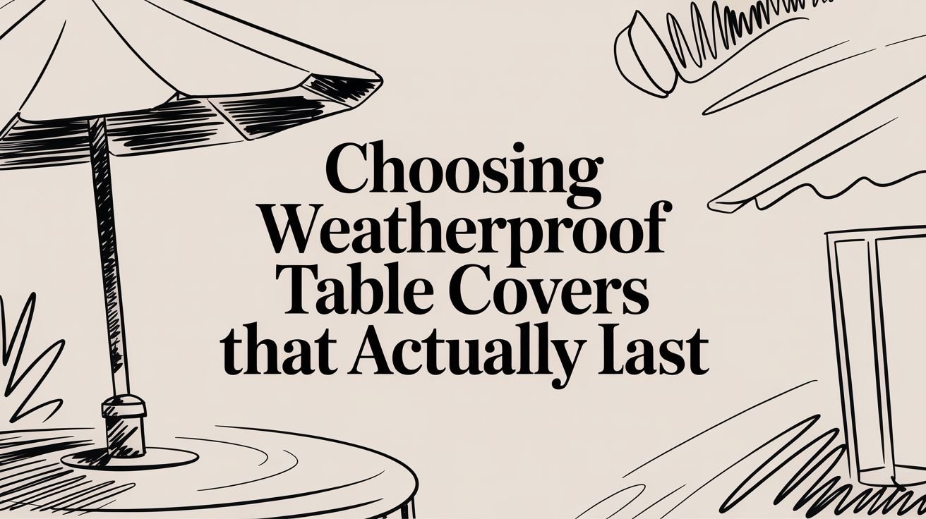 Choosing Weatherproof Table Covers That Actually Last