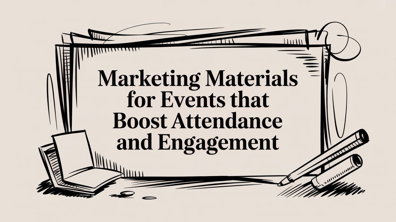 Marketing materials for events that boost attendance and engagement