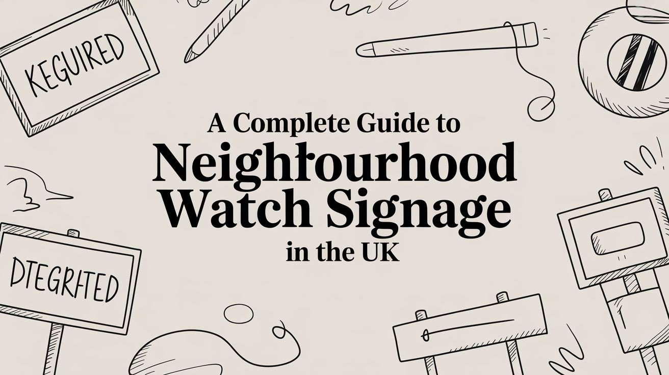 A Complete Guide to Neighbourhood Watch Signage in the UK