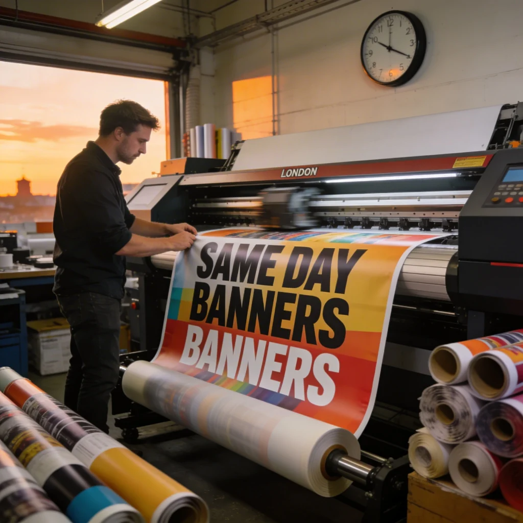 Top Banner Printing London Shops for Same-Day and Next-Day Banners
