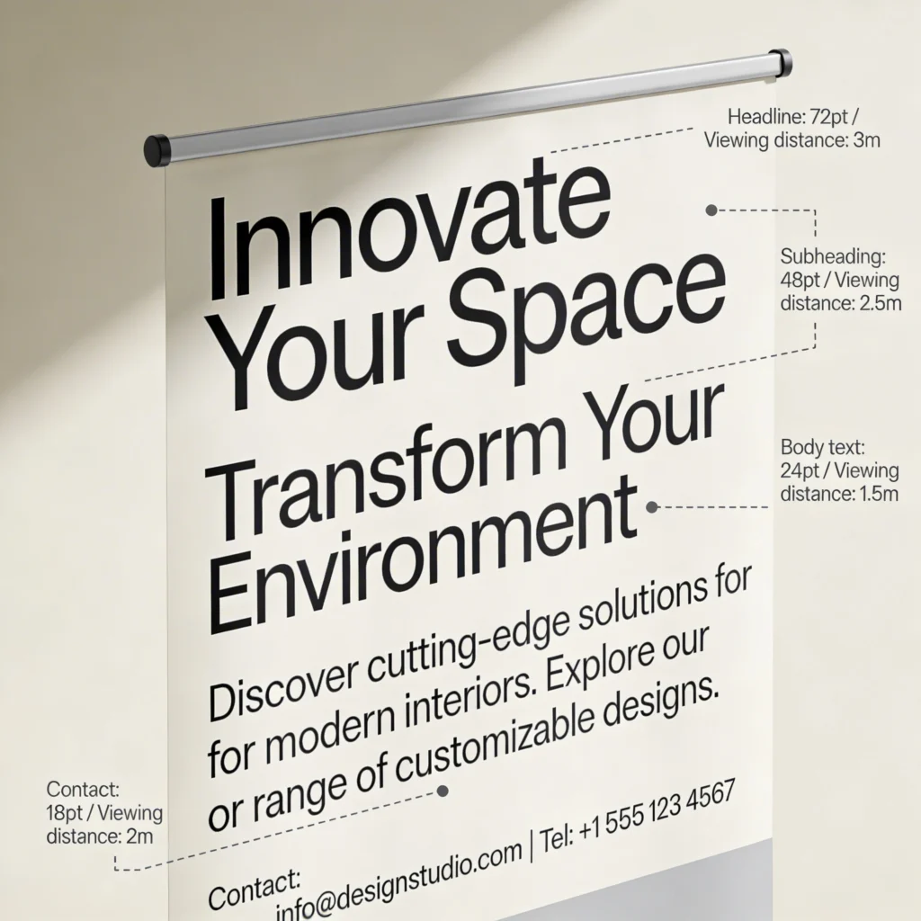 How Standard Roller Banner Size Affects Design and Readability