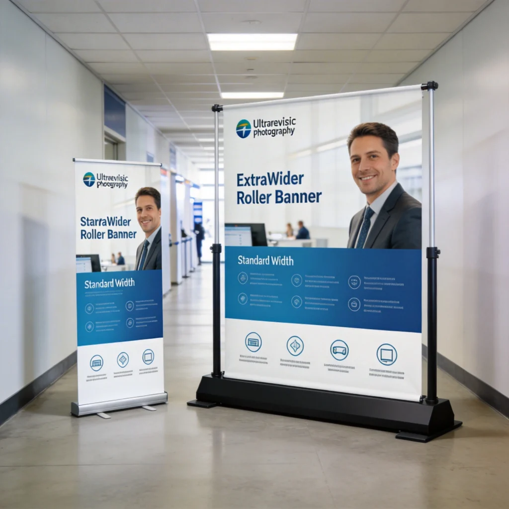 Roller Banner Stands vs Wide Roller Banner Hardware