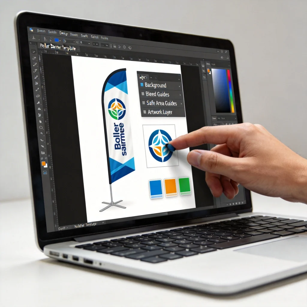 Setting Up Your Design Software with a Roller Banner Template