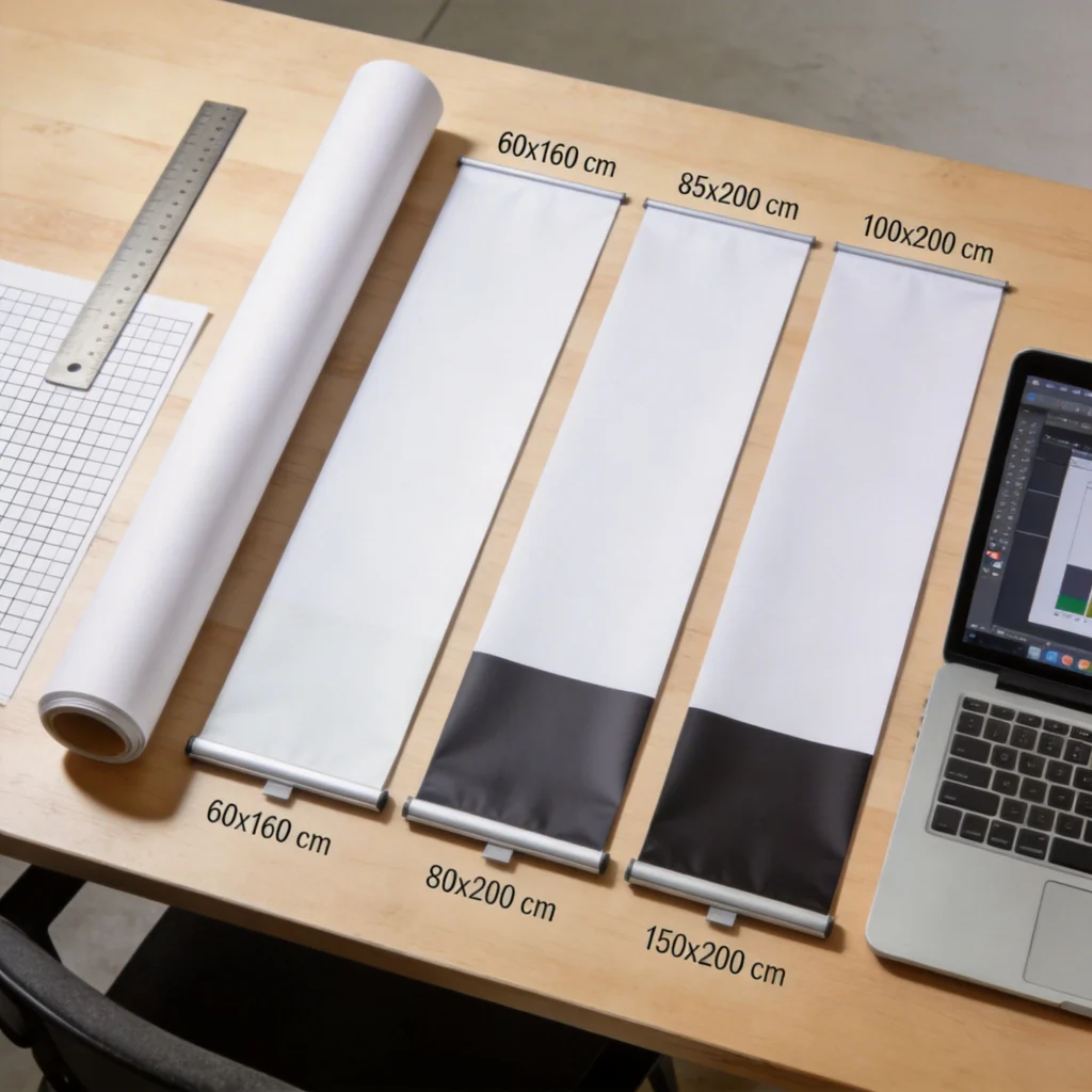 Standard Roller Banner Sizes and Typical Roller Banner Dimensions