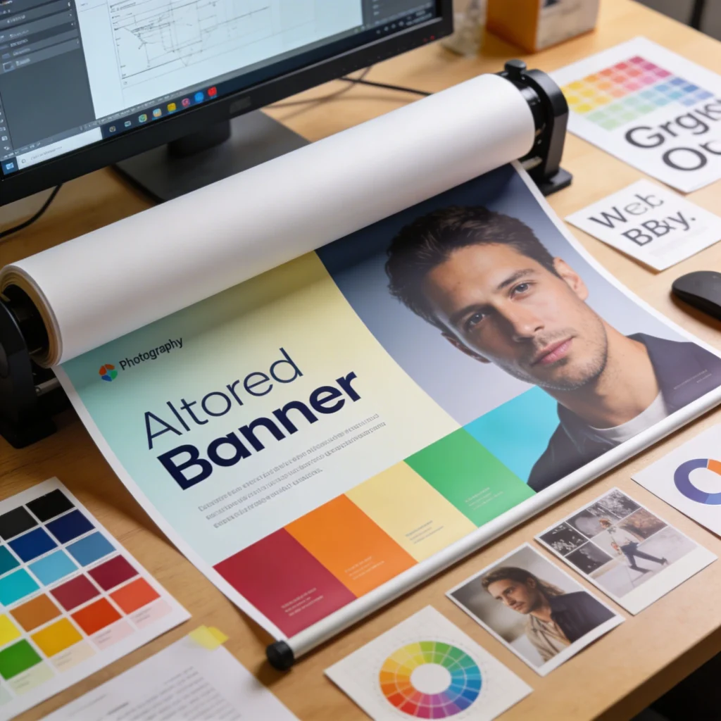 Using Colour, Fonts and Imagery in Professional Roller Banner Designs