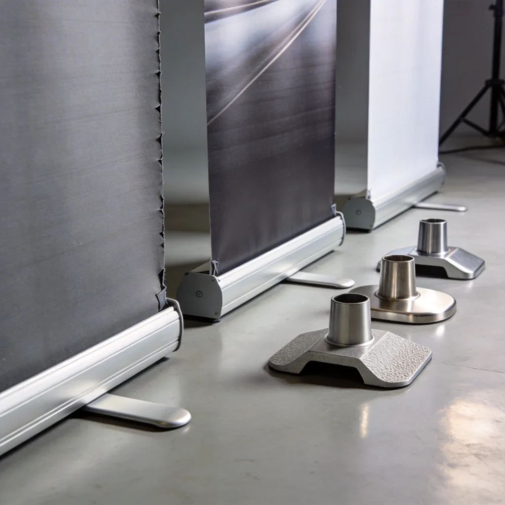Pull Up Banner Printing Options: Materials, Bases and Finishes