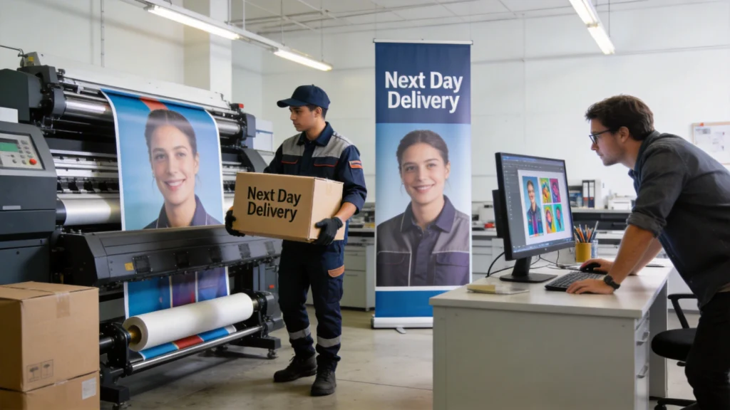 Delivery, Collection and Cut-Off Times for Roller Banners Next Day Delivery