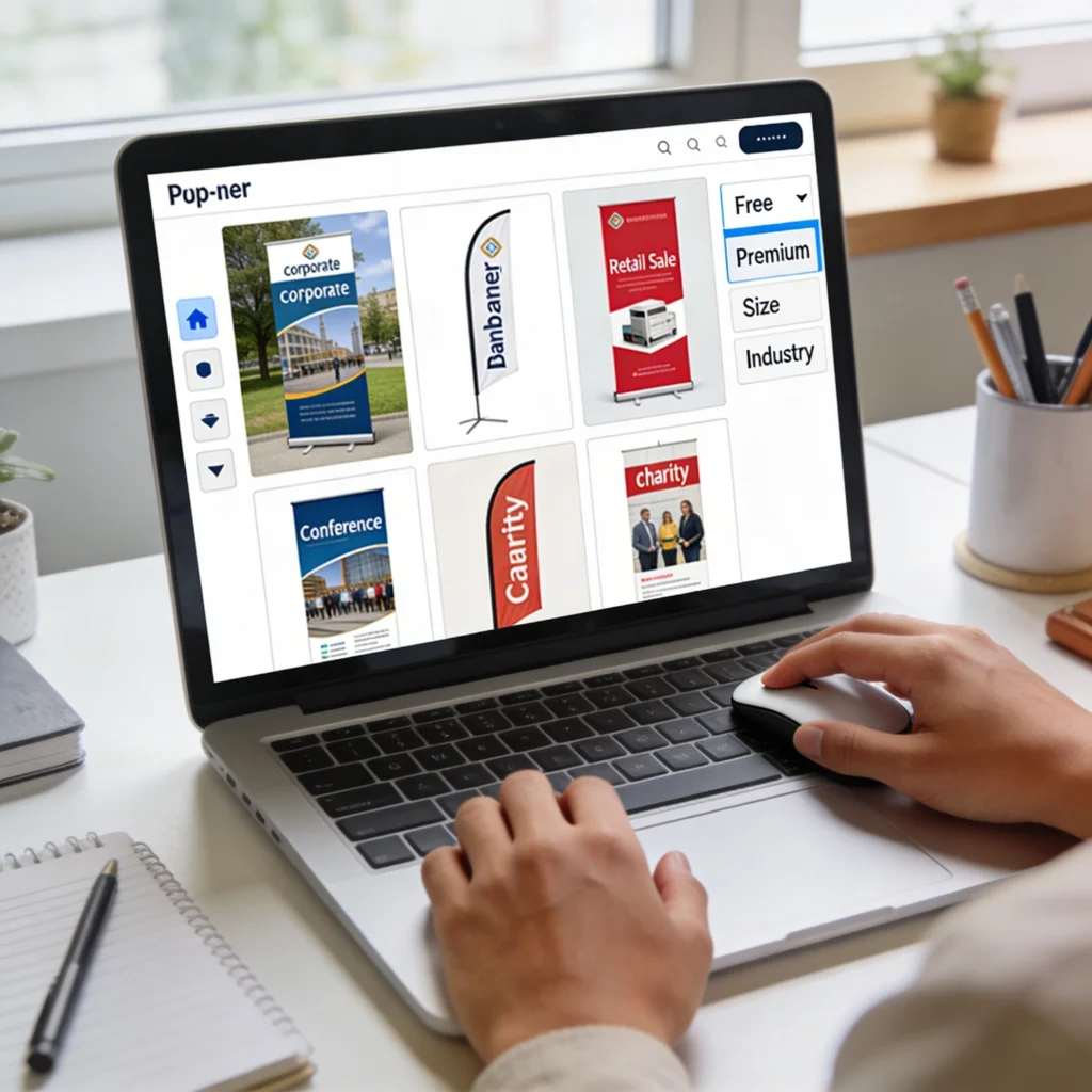 Best Places to Find Free and Paid Pop Up Banner Template Designs