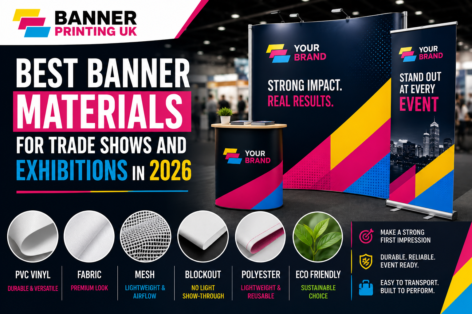 Best Banner Materials for Trade Shows and Exhibitions in 2026