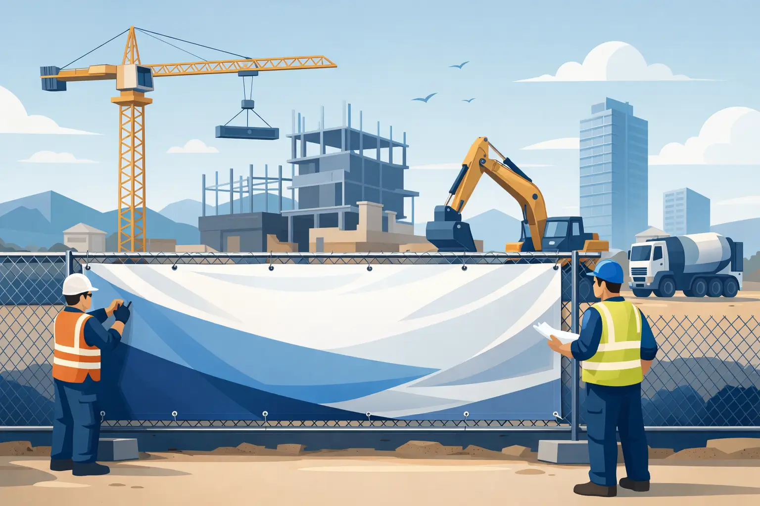 Construction Site Banner Printing That Lasts