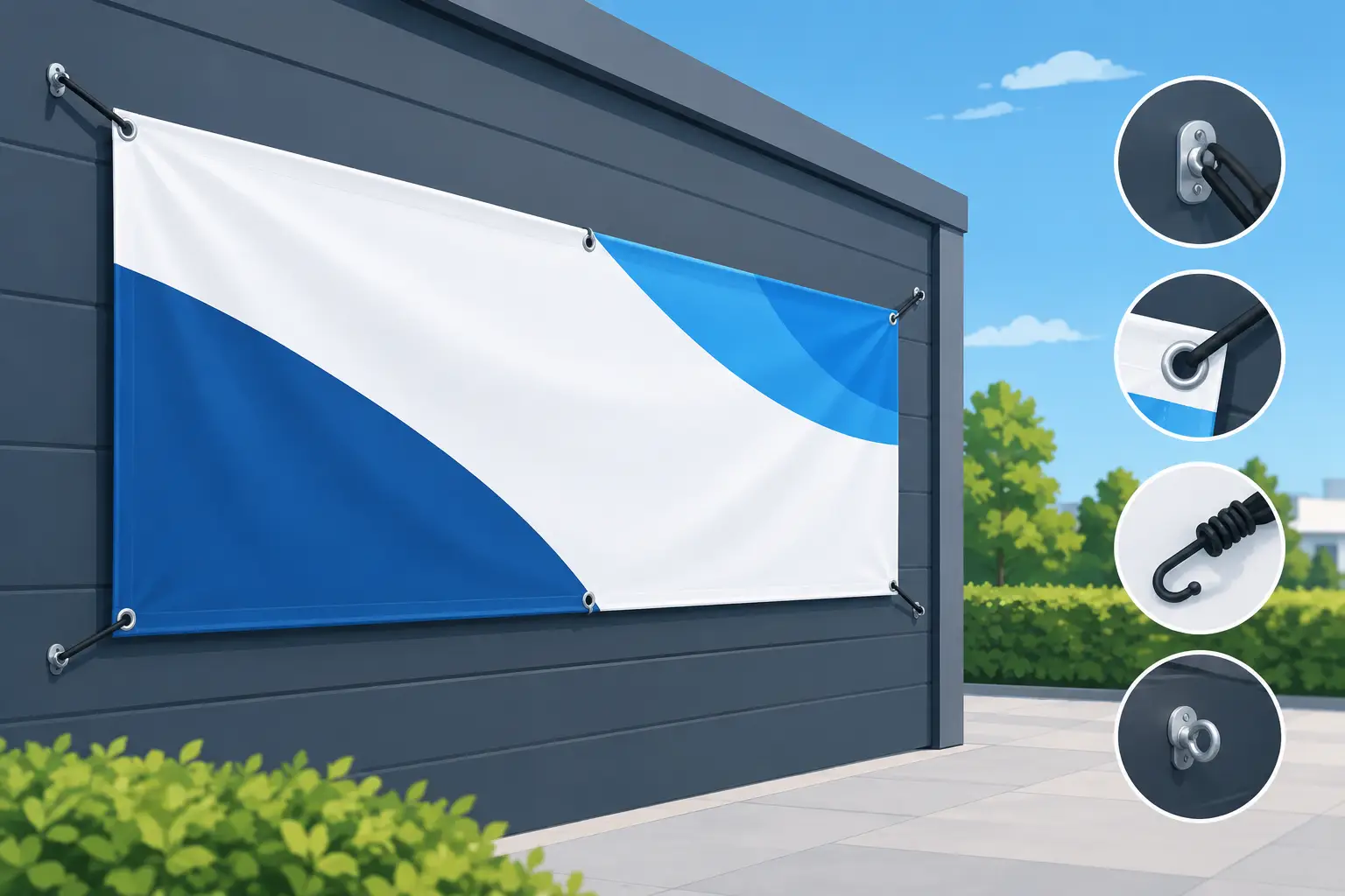 How to Hang Outdoor Banners That Stay Put