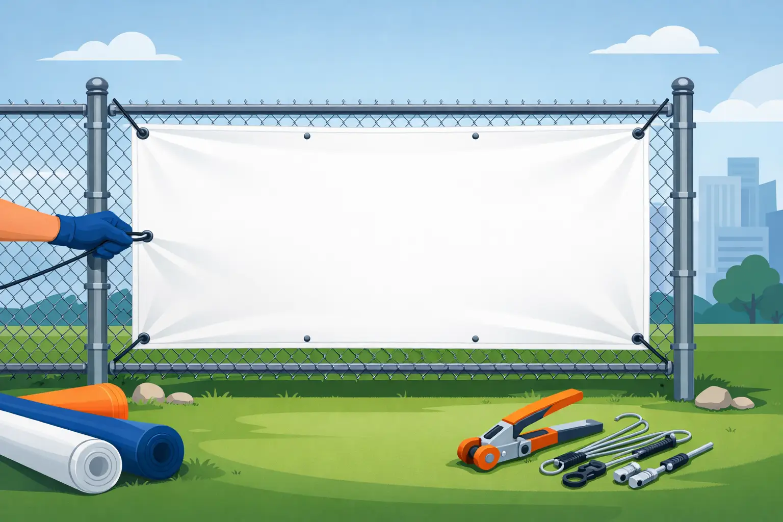 How to Secure Fence Banners Without Sagging
